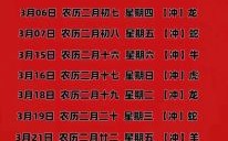 2025年3月公历黄道吉日查询｜婚礼开业搬家好日子一览表·每日宜忌全收录
