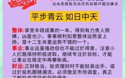1932年生肖2025年运势解析：财运健康爱情全预测