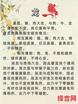 龙与哪些属相最相配？生肖配对解析与婚配建议-第1张图片