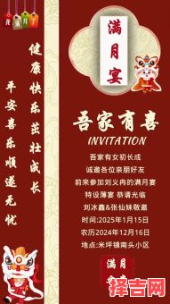 2025年周岁摆酒黄道吉日推荐丨择吉宴庆满月百日全攻略·家长收藏清单！-第1张图片