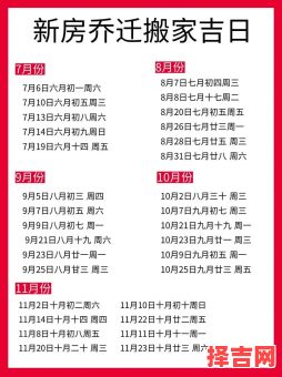 2025年10月动土搬家吉日 2025年10月搬家入宅择吉日查询-第1张图片