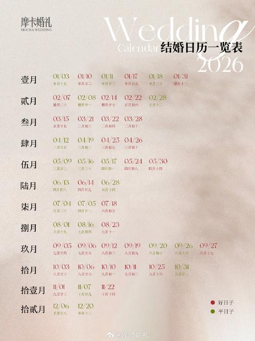 2026年3月宜嫁良辰吉时 2026年4月结婚黄道吉日查询-第1张图片 2026年3月宜嫁良辰吉时 2026年4月结婚黄道吉日查询-第1张图片